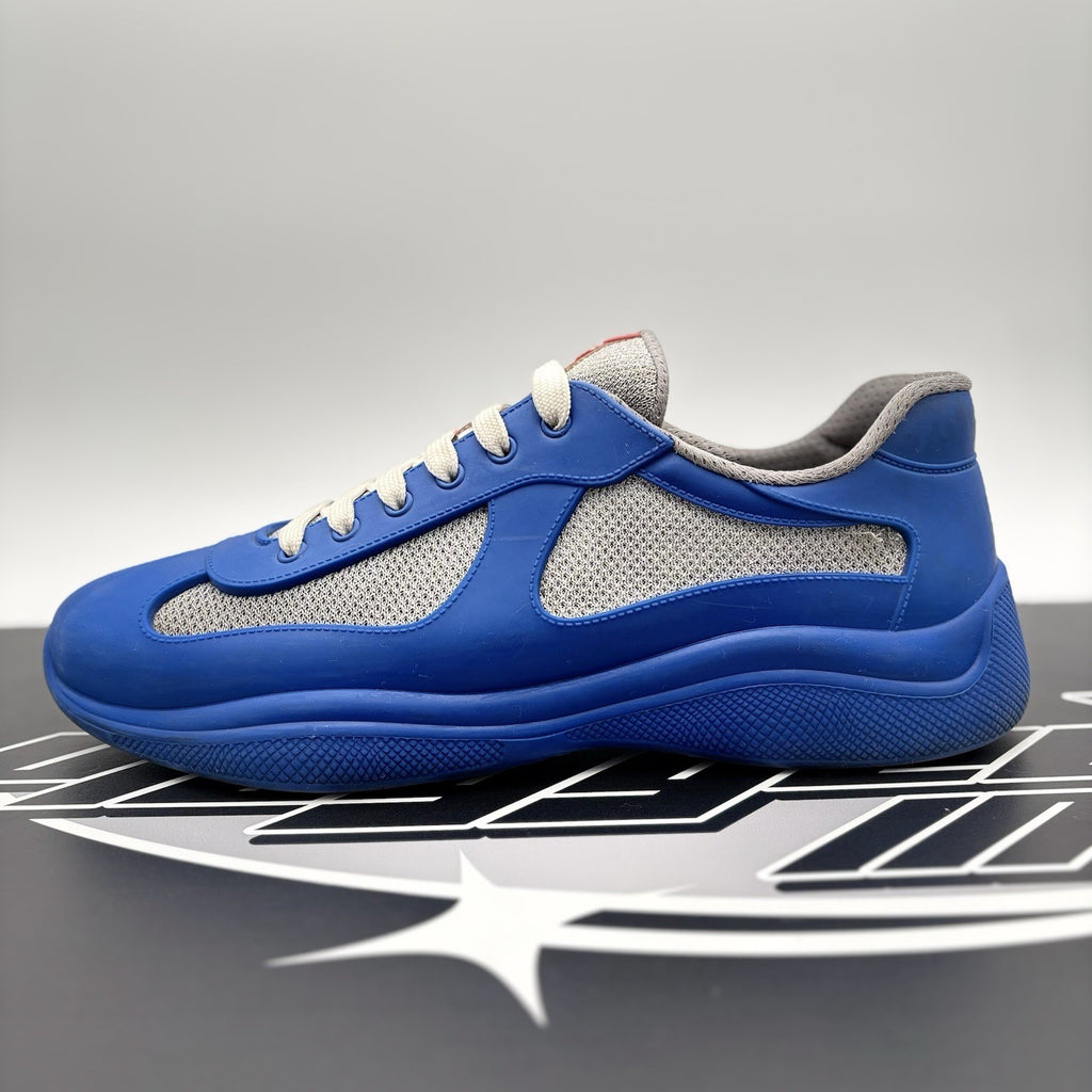 Size 45 (12 US) - Prada America's Cup Soft Rubber ' Blue ' | GOOD!