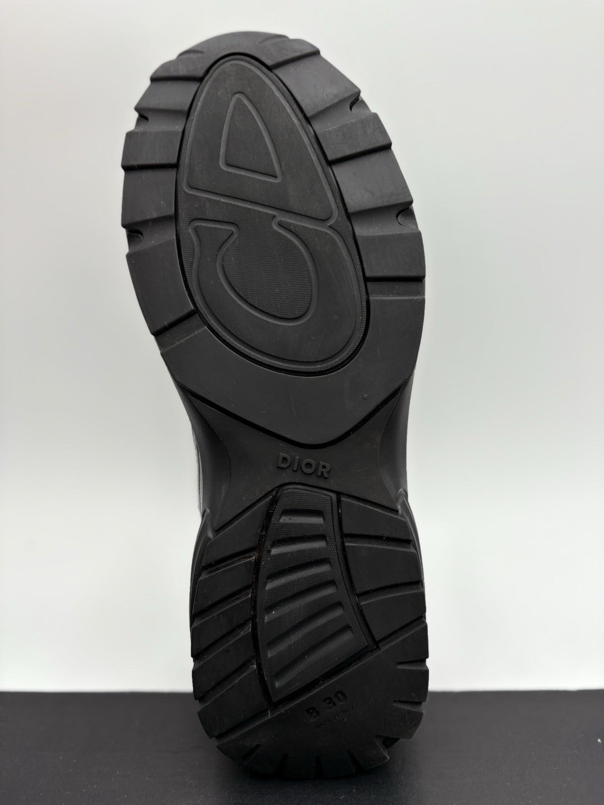 Size 45 (12 US) Dior B30 Reflective Sneaker ' Black Gray ' | EXCELLENT COND!