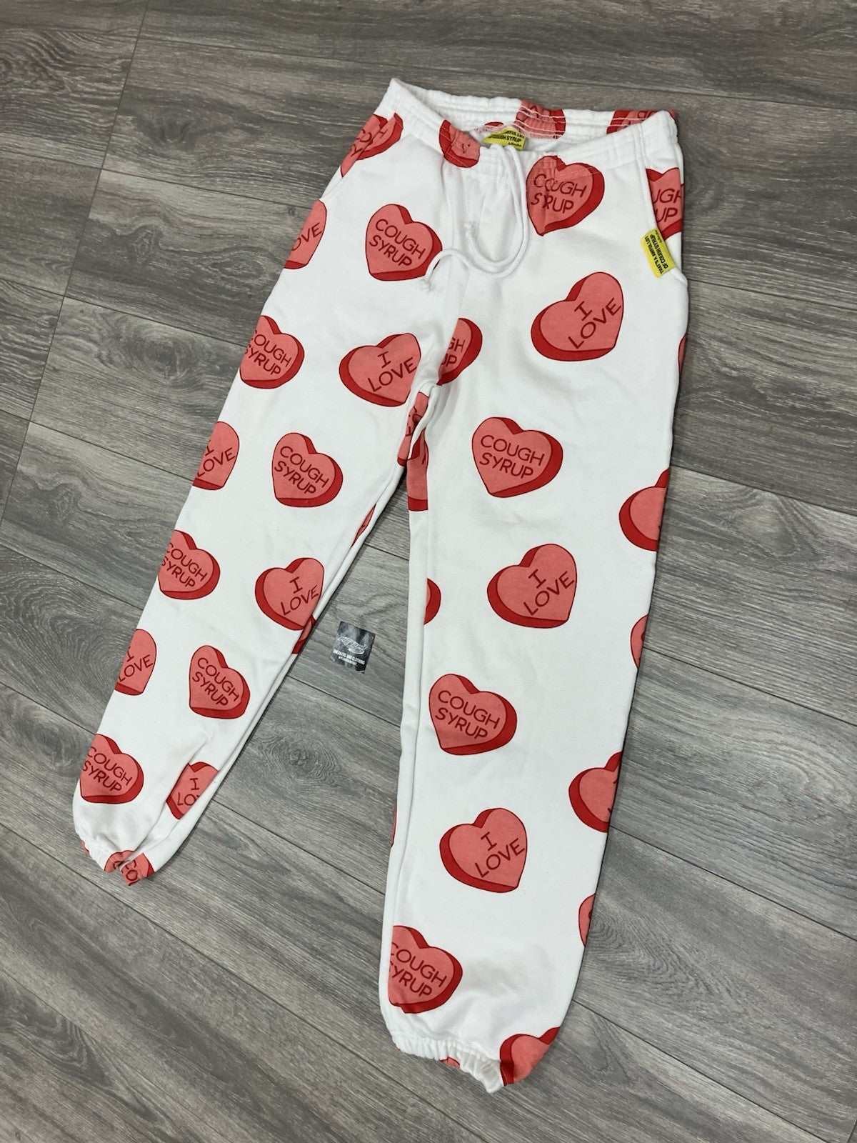 Size L - Thats A Awful Lot Of Cough Syrup Sweatpants ' Valentines ' | RARE | NEW