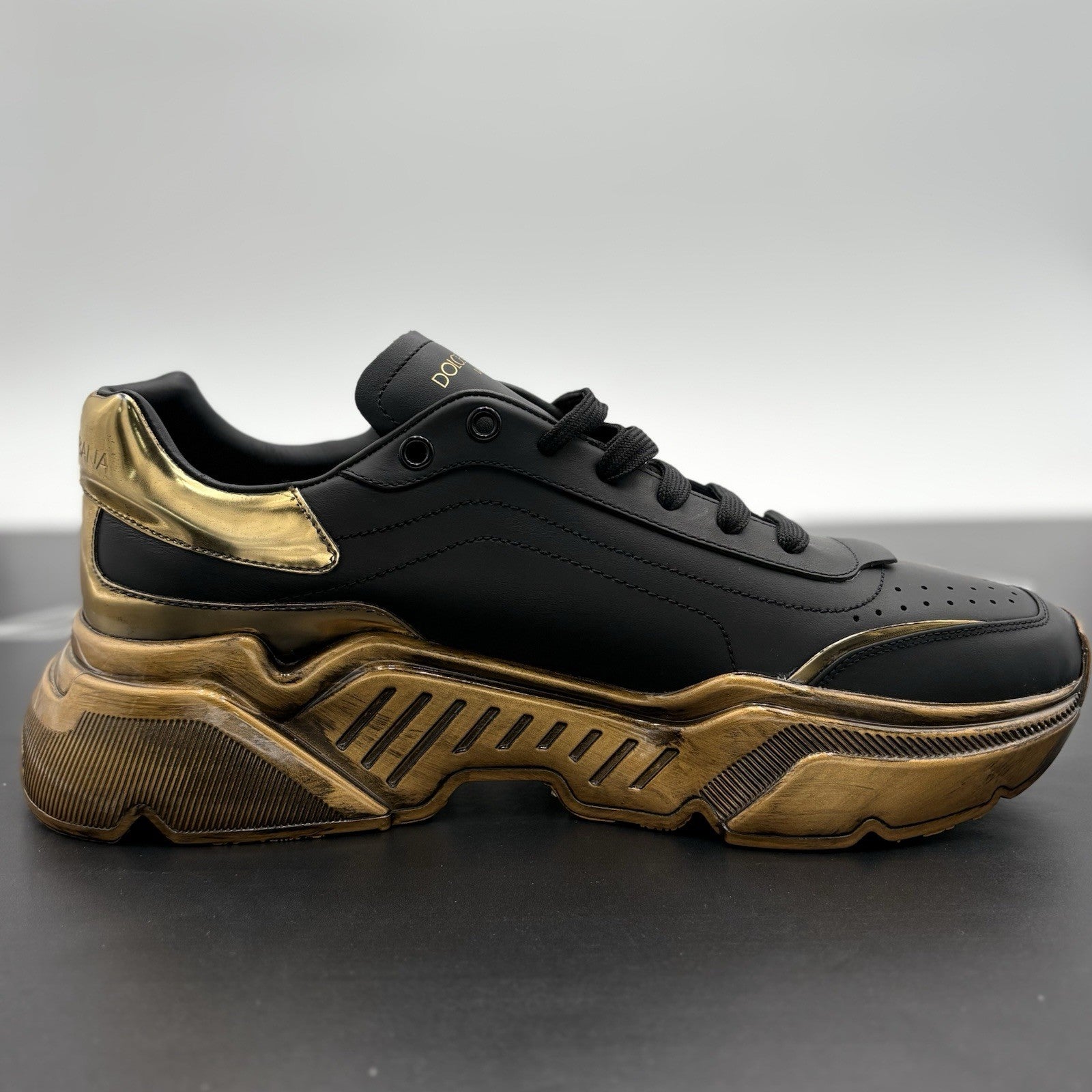 Size 10 UK (11 US) - Dolce Gabbana Daymaster ' Black Gold ' | EXCELLENT COND!