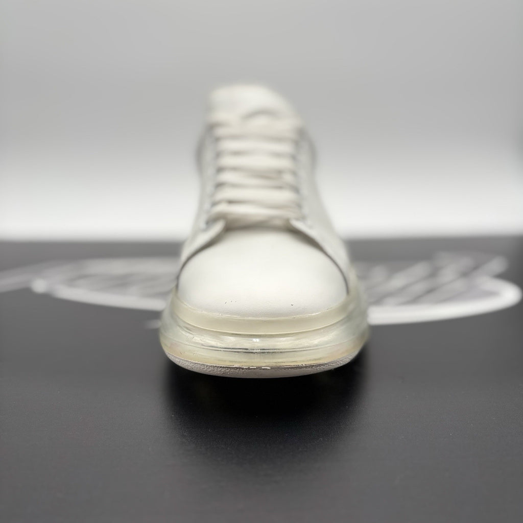 Size 45 EU (12 US) - Alexander McQueen ‘ White Clear Sole ‘