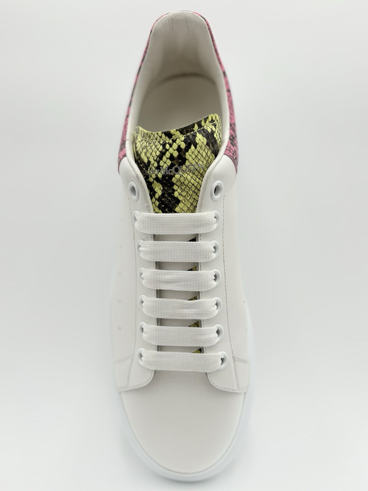 Size 45 (12US) Alexander McQueen ' White Multi Snake Print ' | ONLY WORN 1-3x