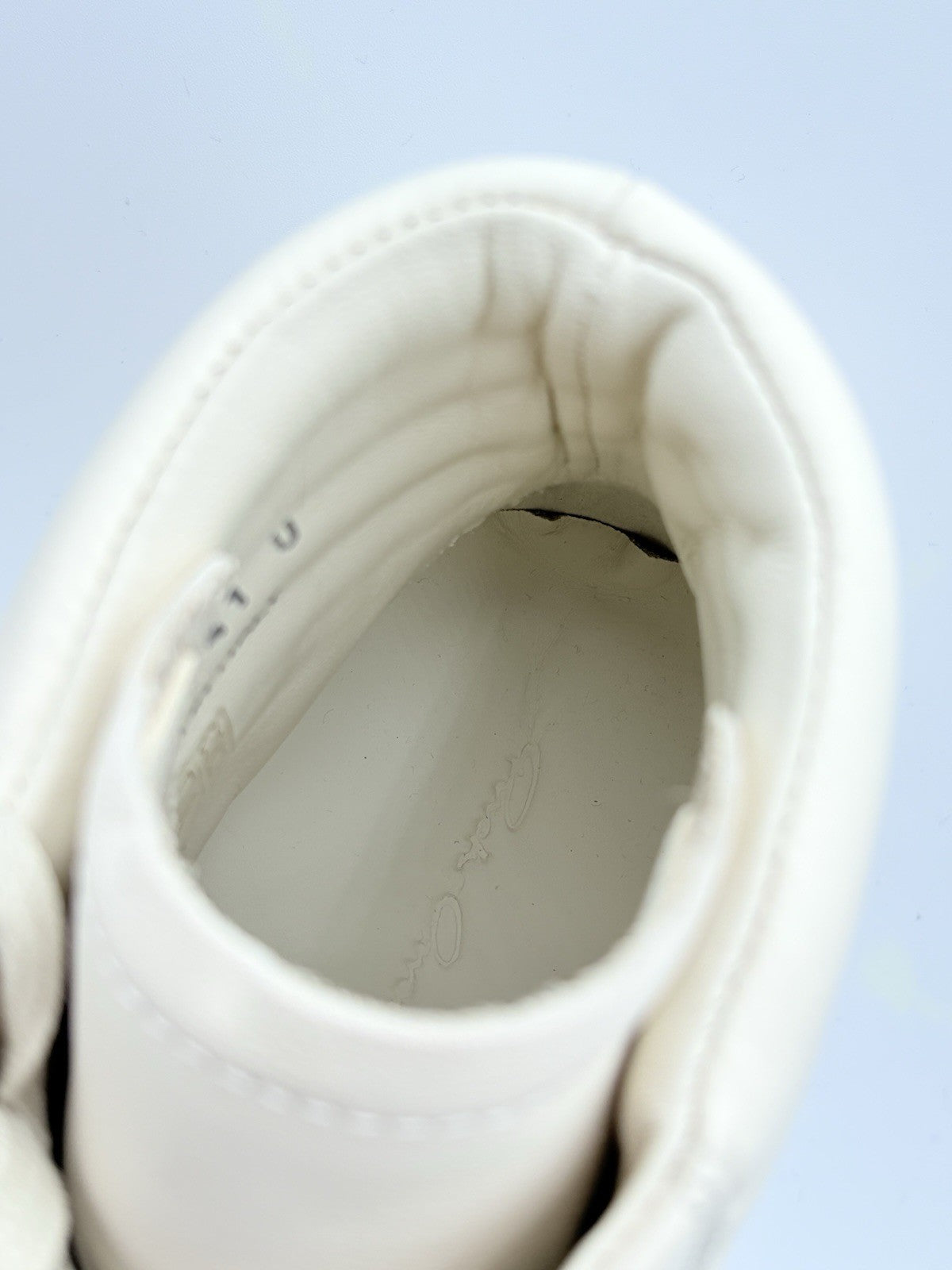 Size 41 (8 US) Rick Owens Hollywood Vintage Leather High ' Off White ' | NEW!