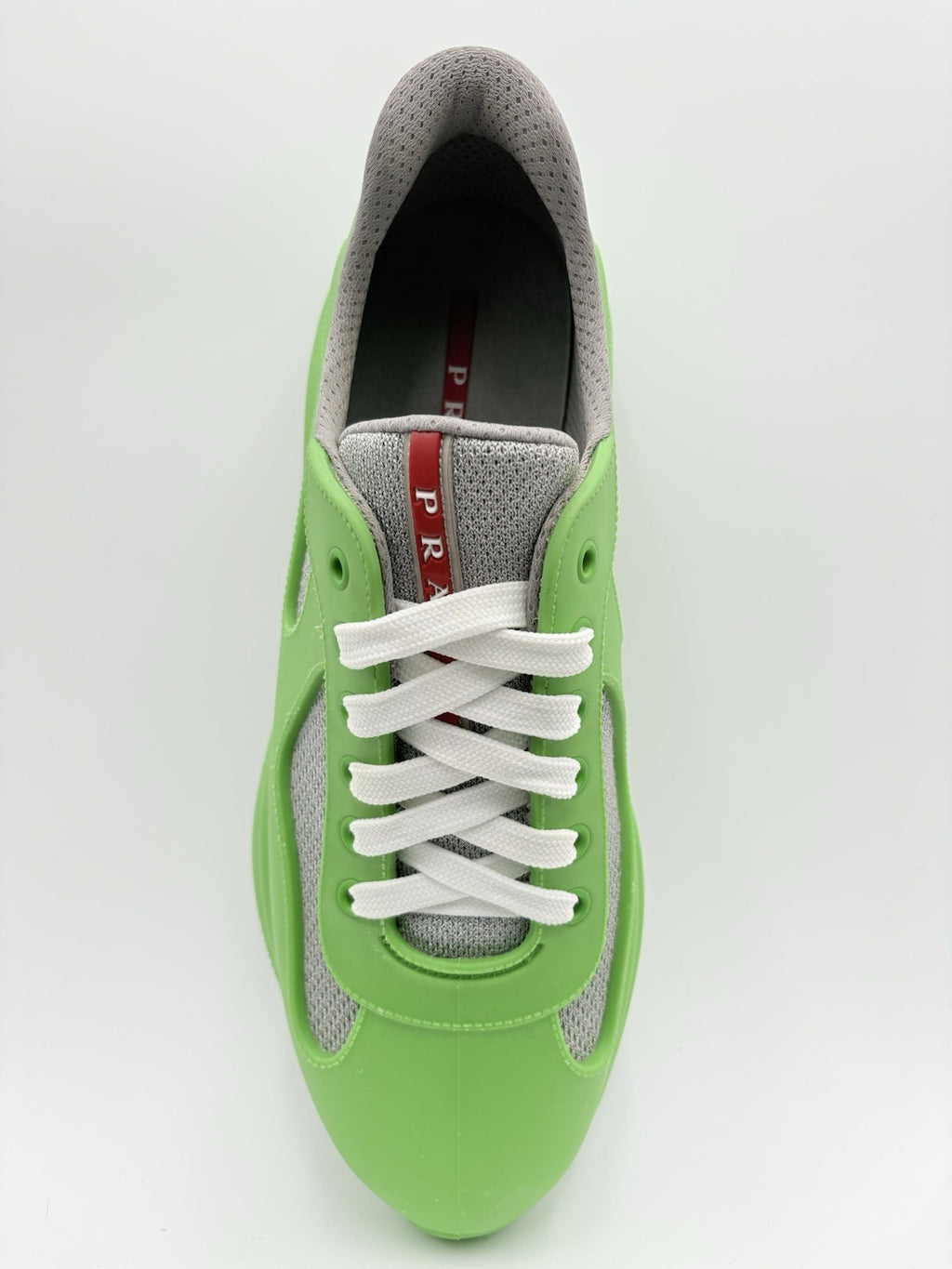 Size 42 (9 US) Prada America's Cup Soft Rubber ' Apple Green ' | CLEAN!