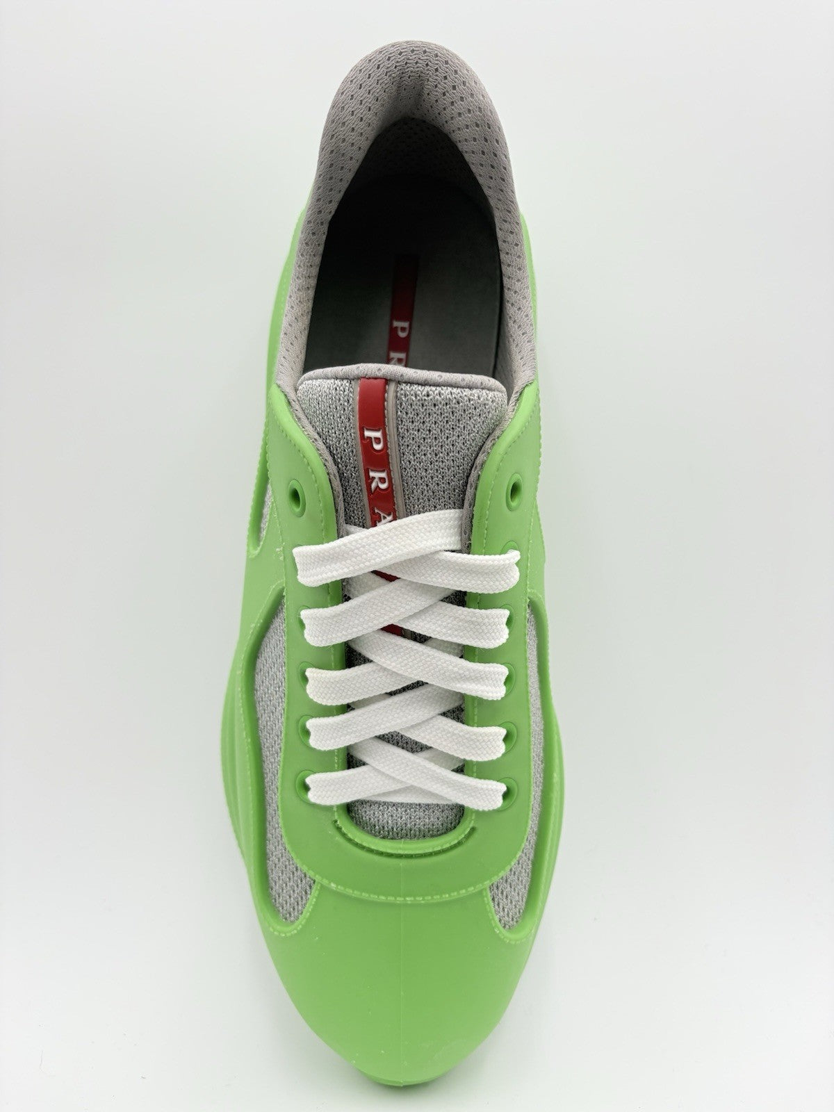 Size 42 (9 US) Prada America's Cup Soft Rubber ' Apple Green ' | CLEAN!