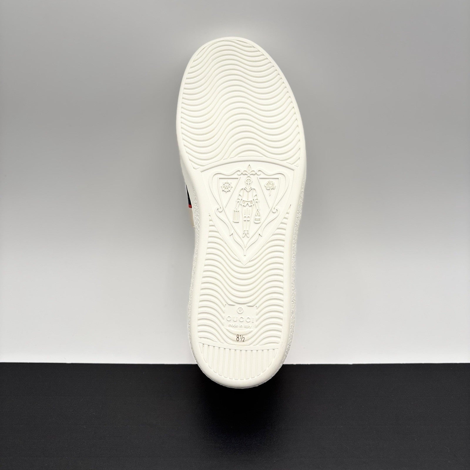 Size 8.5 G (9 US)- Gucci Ace Leather  With Strap ‘ White ’ | NEW!