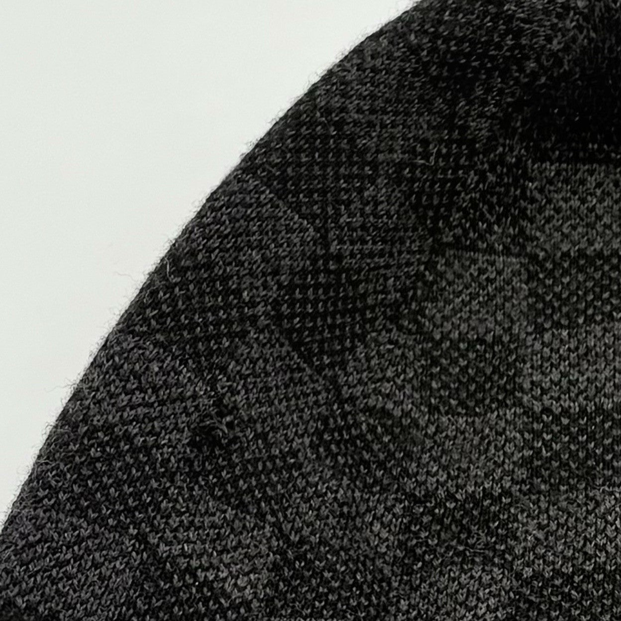 Louis Vuitton Wool Petit Damier Graphite Beanie ' Black Grey '