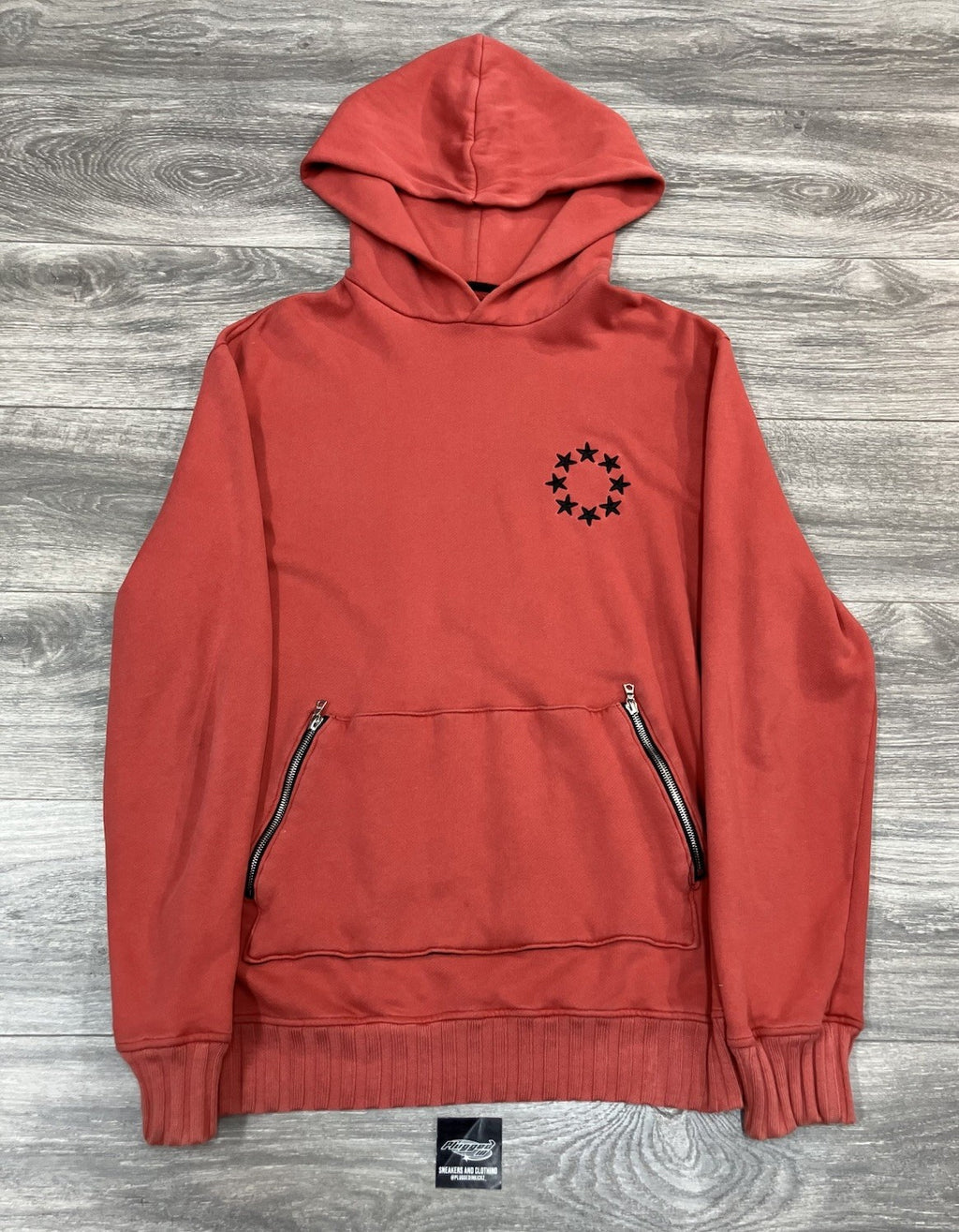 Size XXL - Amiri Star Circle Embroidered Cotton Hoodie | GOOD CONDITION!