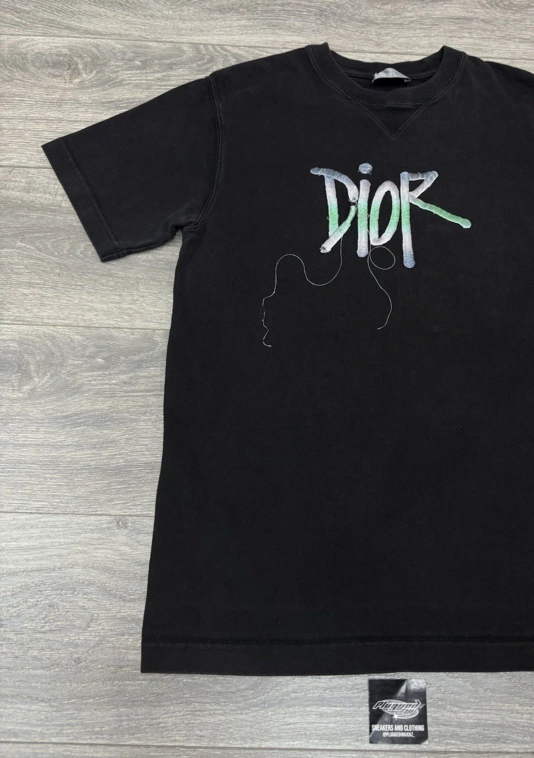 Size Small - Dior Shawn Stussy Embroidered Logo T-Shirt