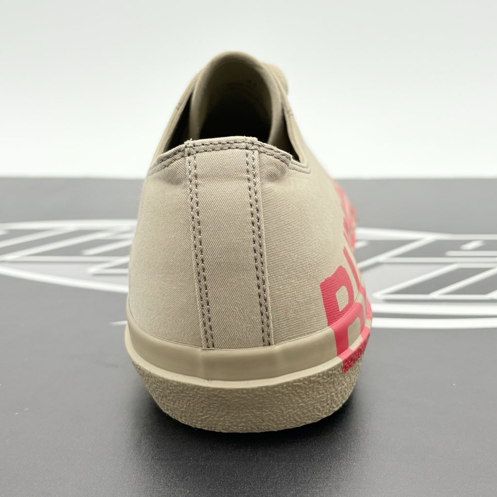 Size 44 (11 US) - Burberry Gabardine Low Top ' Beige Red ' | SUPER CLEAN!