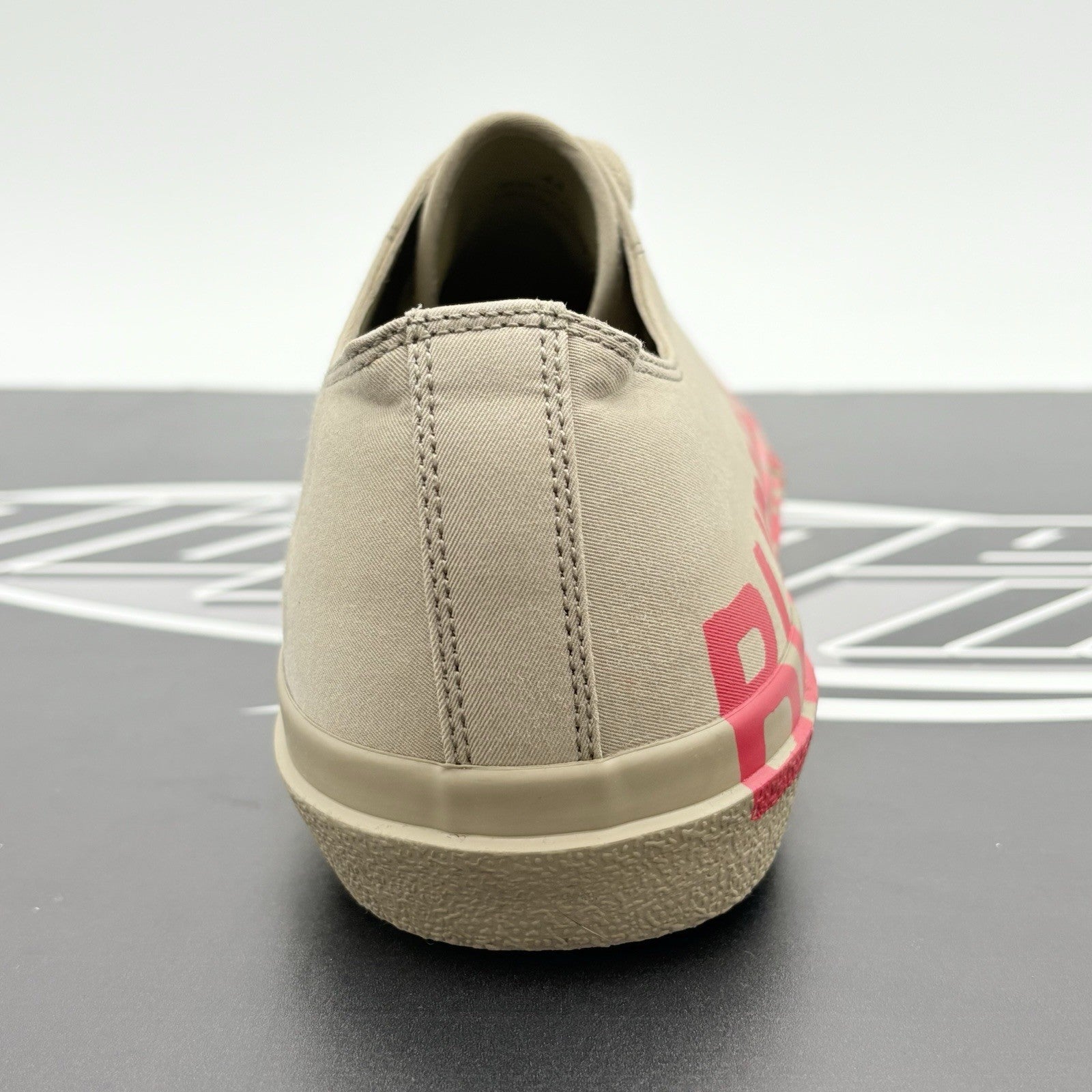 Size 44 (11 US) - Burberry Gabardine Low Top ' Beige Red ' | SUPER CLEAN!