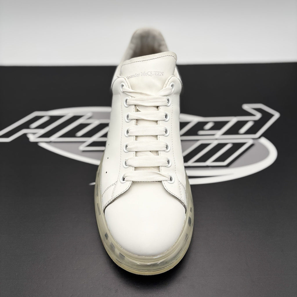 Size 45 EU (12 US) - Alexander McQueen ‘ White Clear Sole ‘