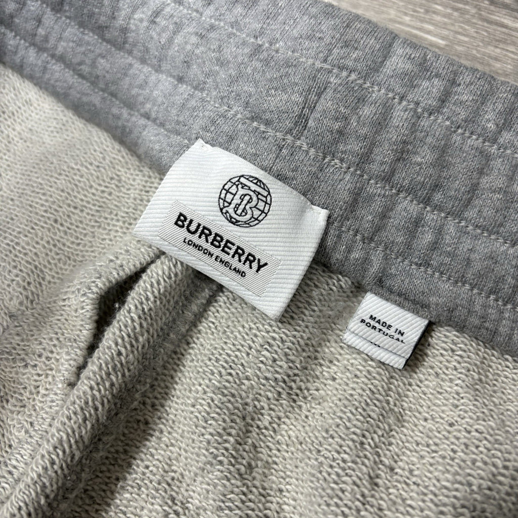 Size Medium - Burberry Melange Sweat Pants ' Pale Grey '