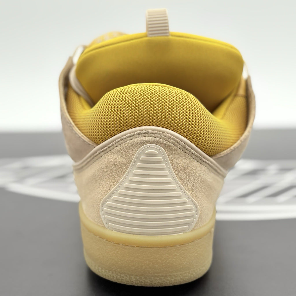 Size 45 (12 US) - Lanvin Curb Sneaker ' Beige Yellow ' | EXCELLENT CONDITION!