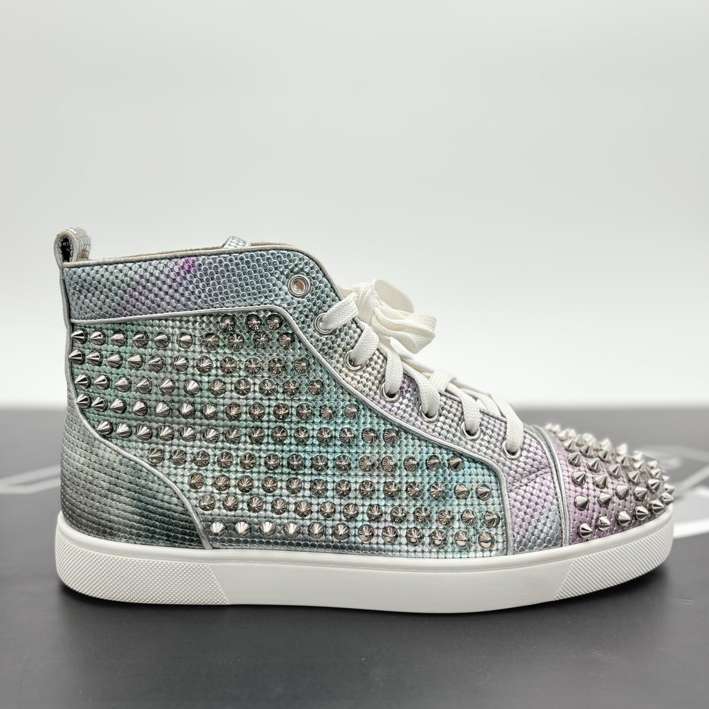 Size 41 (8 US) -Christian Louboutin Spikes ' Multi Silver ' | GREAT CONDITION!