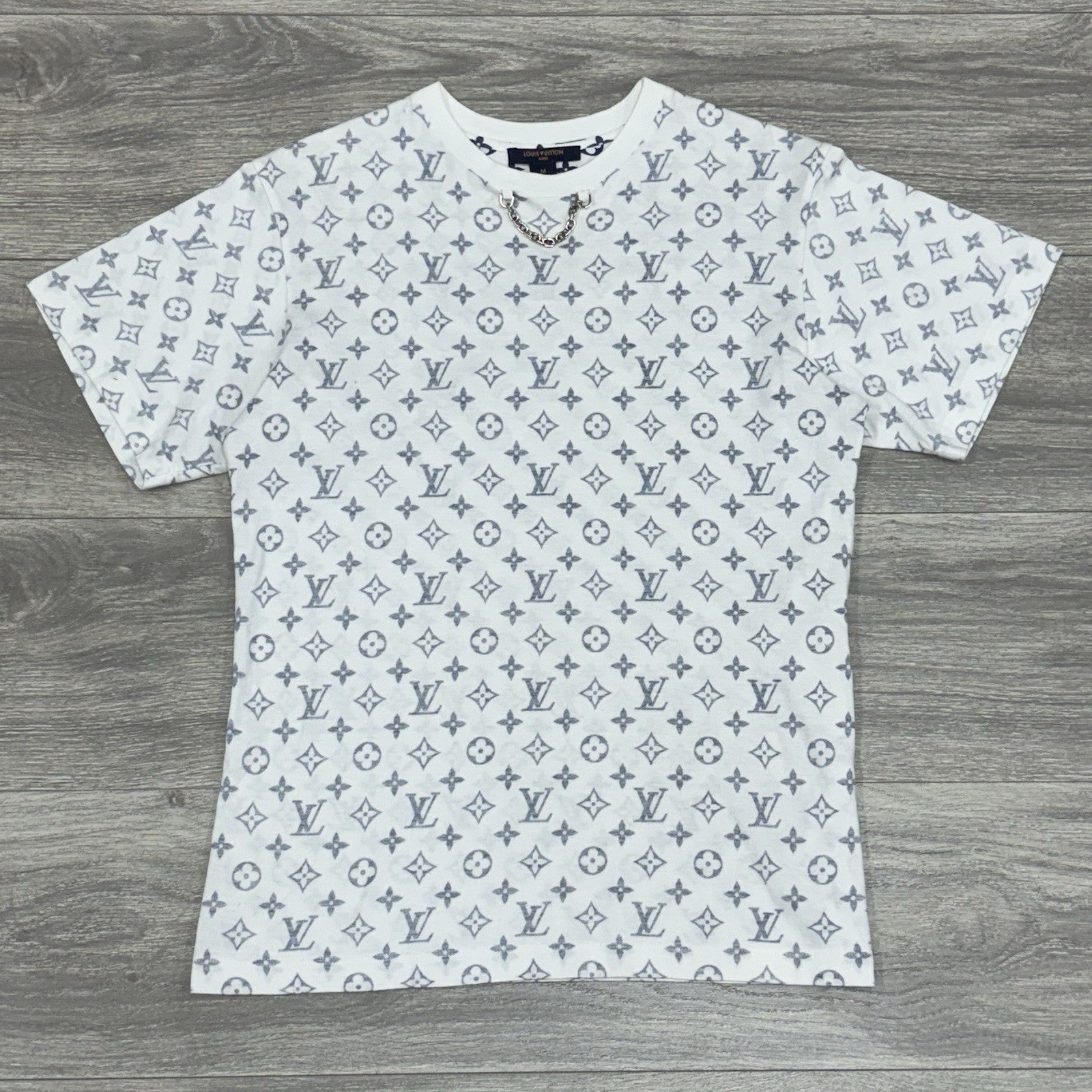 Size M - Louis Vuitton Monogram Printed With Chain ' White Blue ' | SUPER CLEAN!