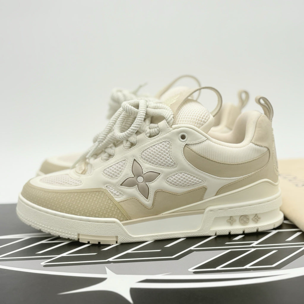 Size 8 LV (9-9.5 US) - Louis Vuitton Skate ' Beige White ' | GREAT COND!