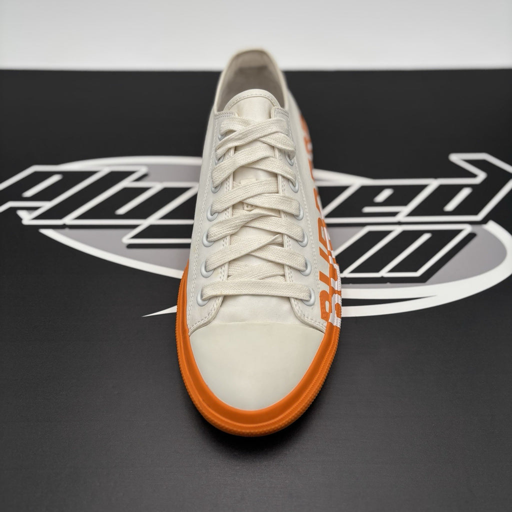 Size 41 EU (8 US) - Burberry Low Sneaker ' Orange, White ' | SUPER CLEAN!