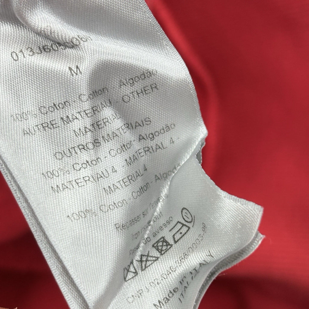 Size Medium - Dior Terry Cotton Towel Hoodie ' Red '