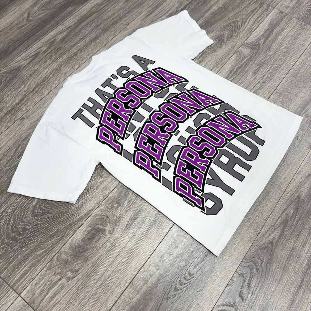 Size S - That’s A Awful Lot Of Cough Syrup X Persona T -Shirt ' White ' | NEW!