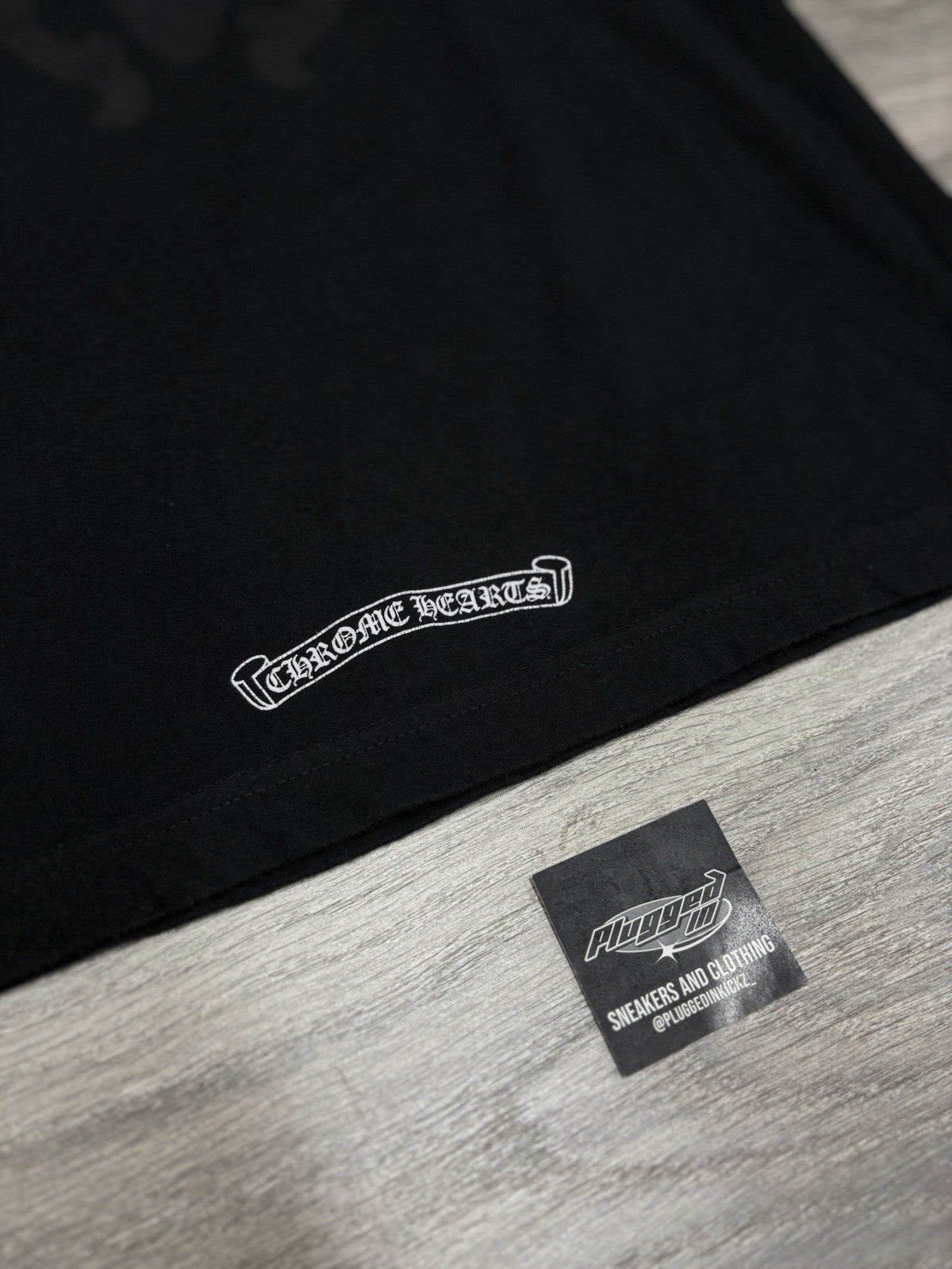 Size Small - Chrome Hearts Script Dagger Logo T-Shirt ' Black ' | GREAT COND!