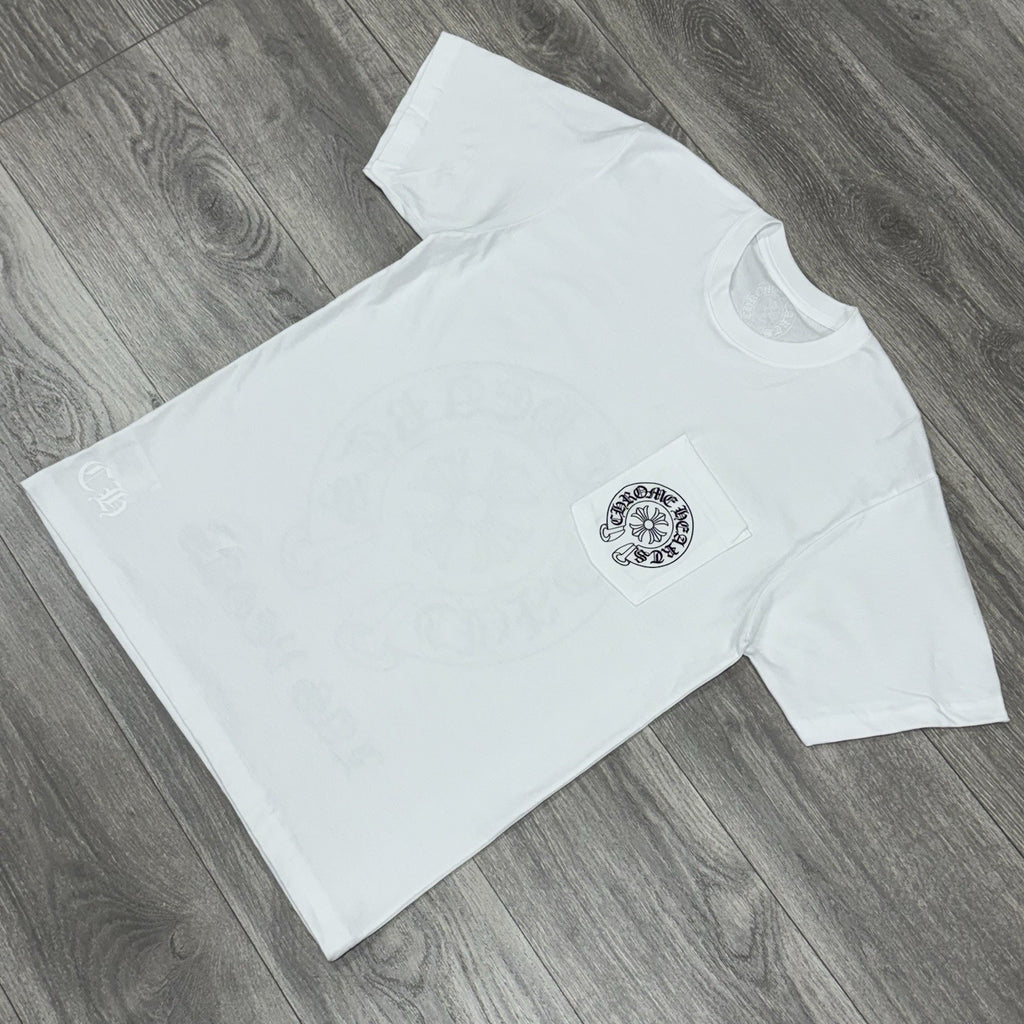 Size M - Chrome Hearts Las Vegas Horseshoe Logo T-Shirt ' White ' | BRAND NEW