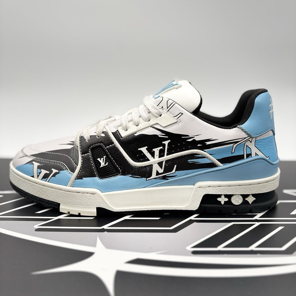 Size 8 LV (9-9.5 US) - Louis Vuitton Trainer #54 ' Graphic Print ' | GOOD COND!