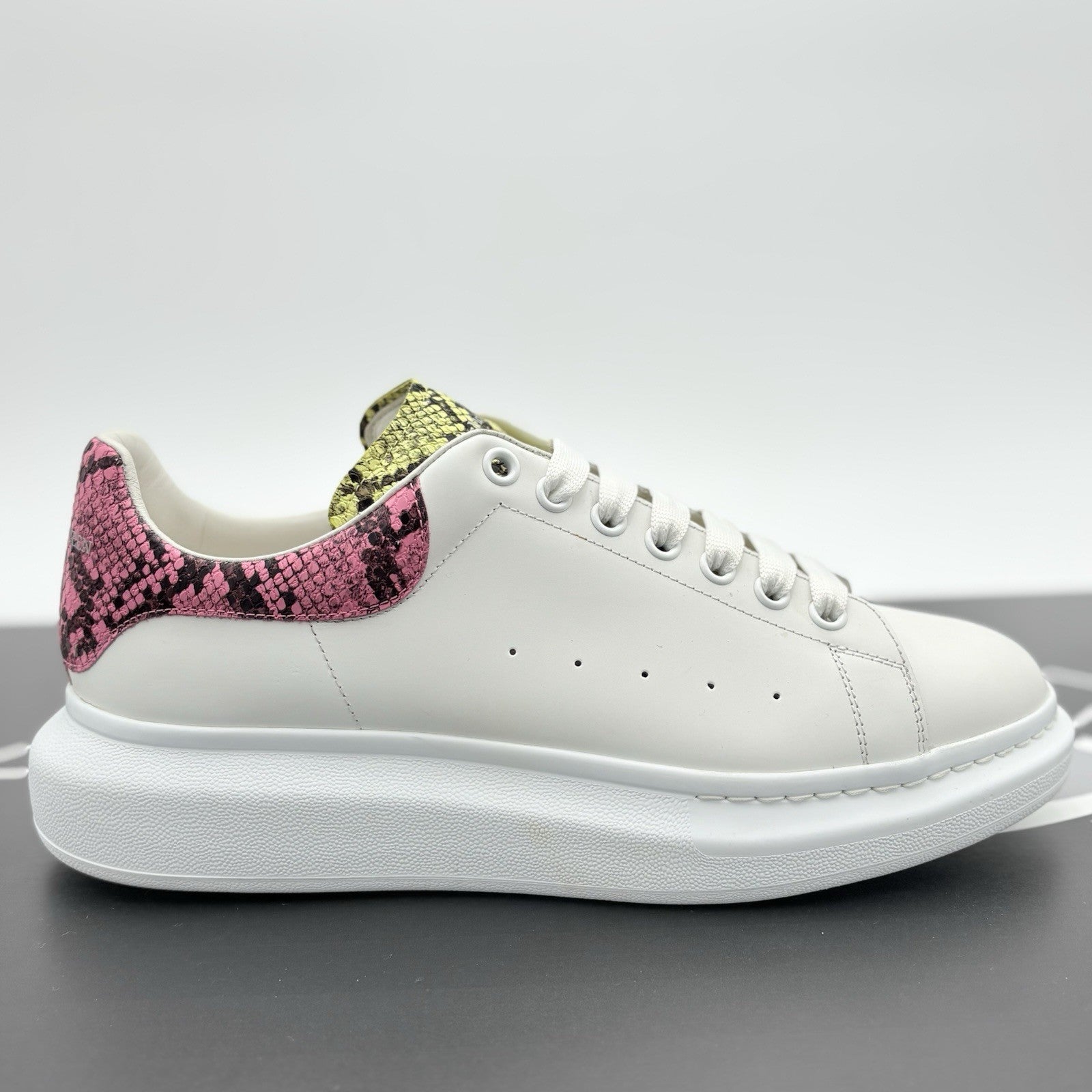 Size 45 (12US) Alexander McQueen ' White Multi Snake Print ' | ONLY WORN 1-3x