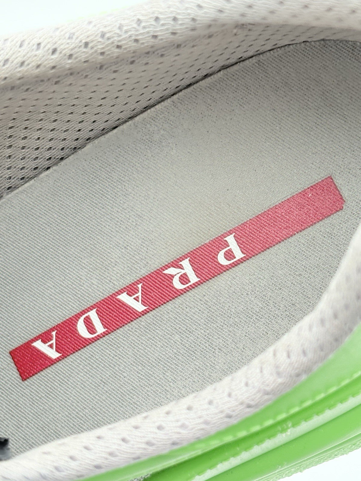 Size 42 (9 US) Prada America's Cup Soft Rubber ' Apple Green ' | CLEAN!