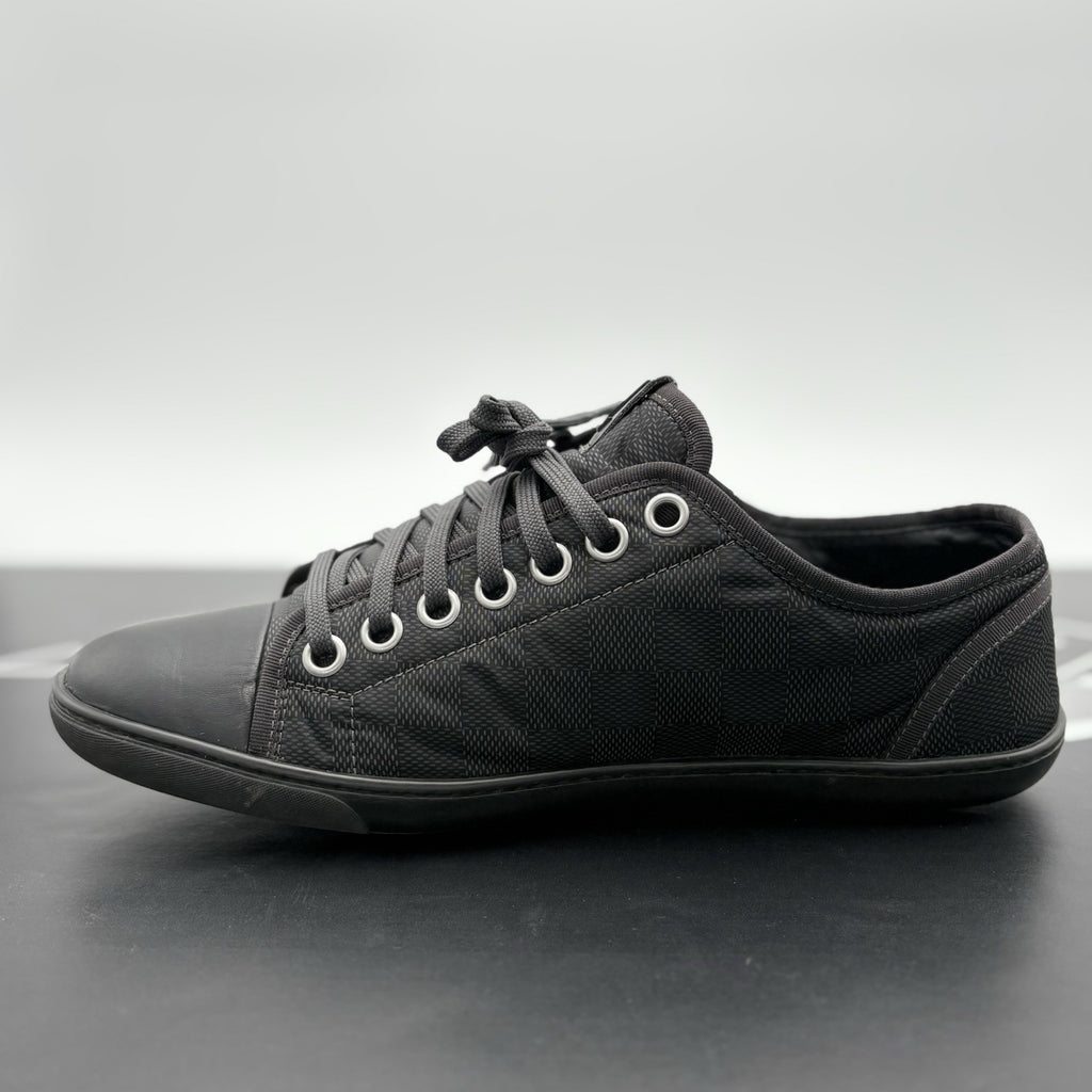 Size 7 LV (8-8.5 US) - Louis Vuitton Damier Low Top ' Black ' | GOOD CONDITION!