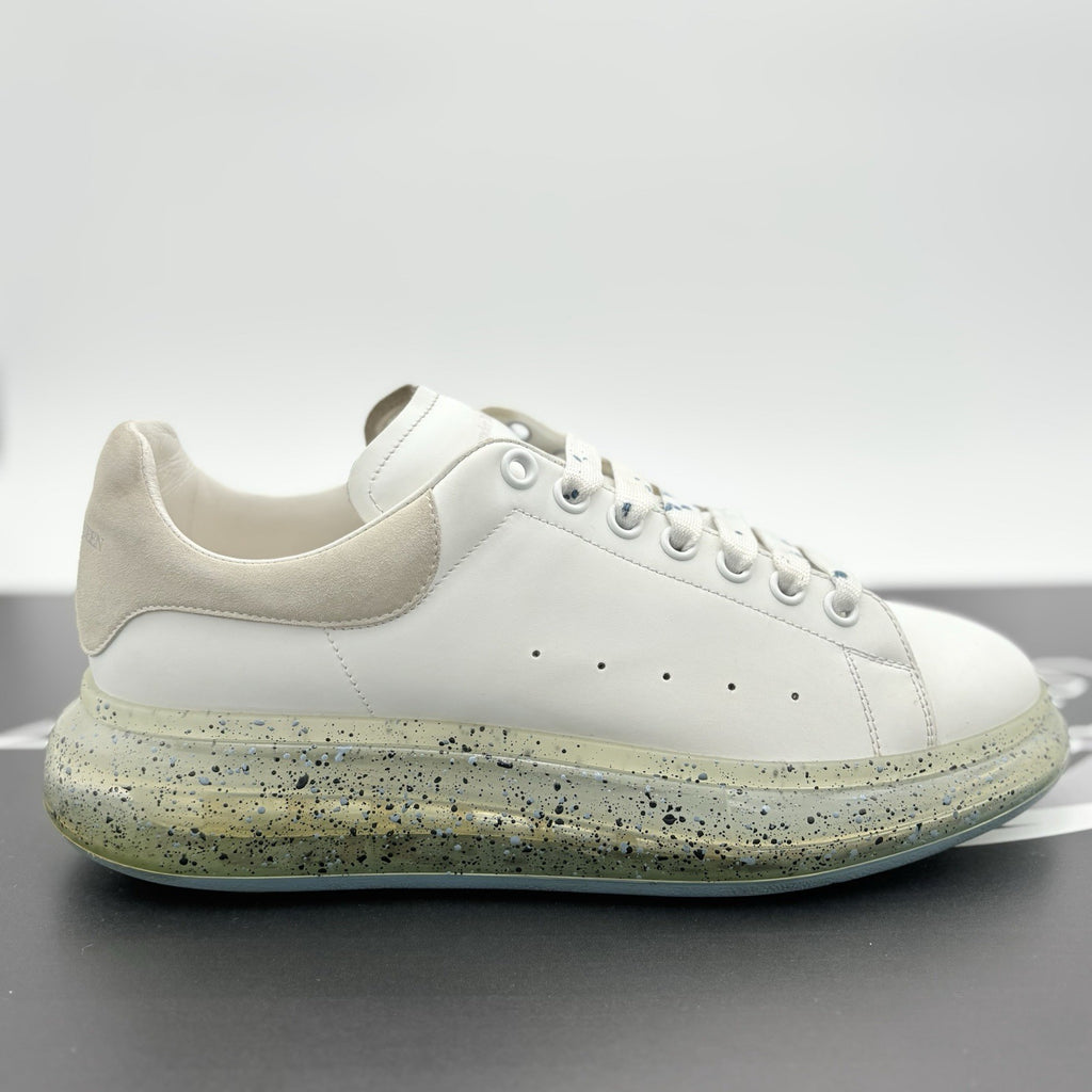Size 44 (11 US) Alexander McQueen Clear Sole ' Splatter Blue ' | GREAT CONDITION