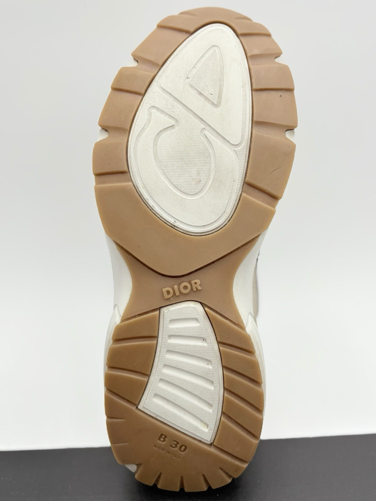 Size 41 (8 US) - Dior B30 Reflective Sneaker ' Tan White ' | GREAT CONDITION!