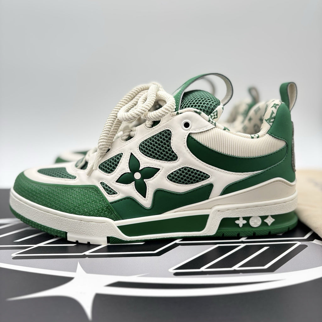 Size 9 LV (10-10.5 US) Louis Vuitton Skate ' Green, White ' | GREAT CONDITION!