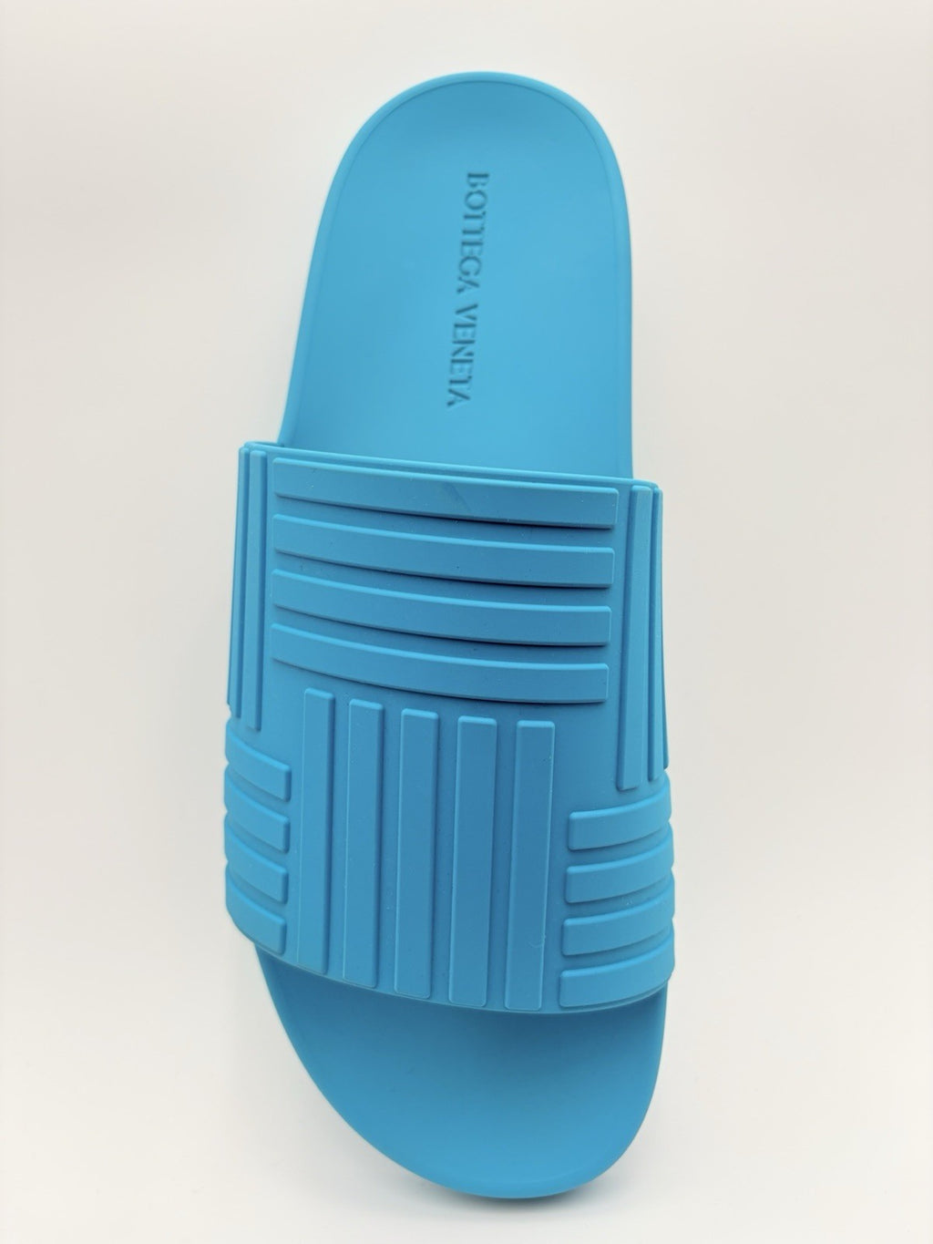 Size 46 (13 US) - Bottega Veneta Rubber Slides ' Blue ' | NEW!