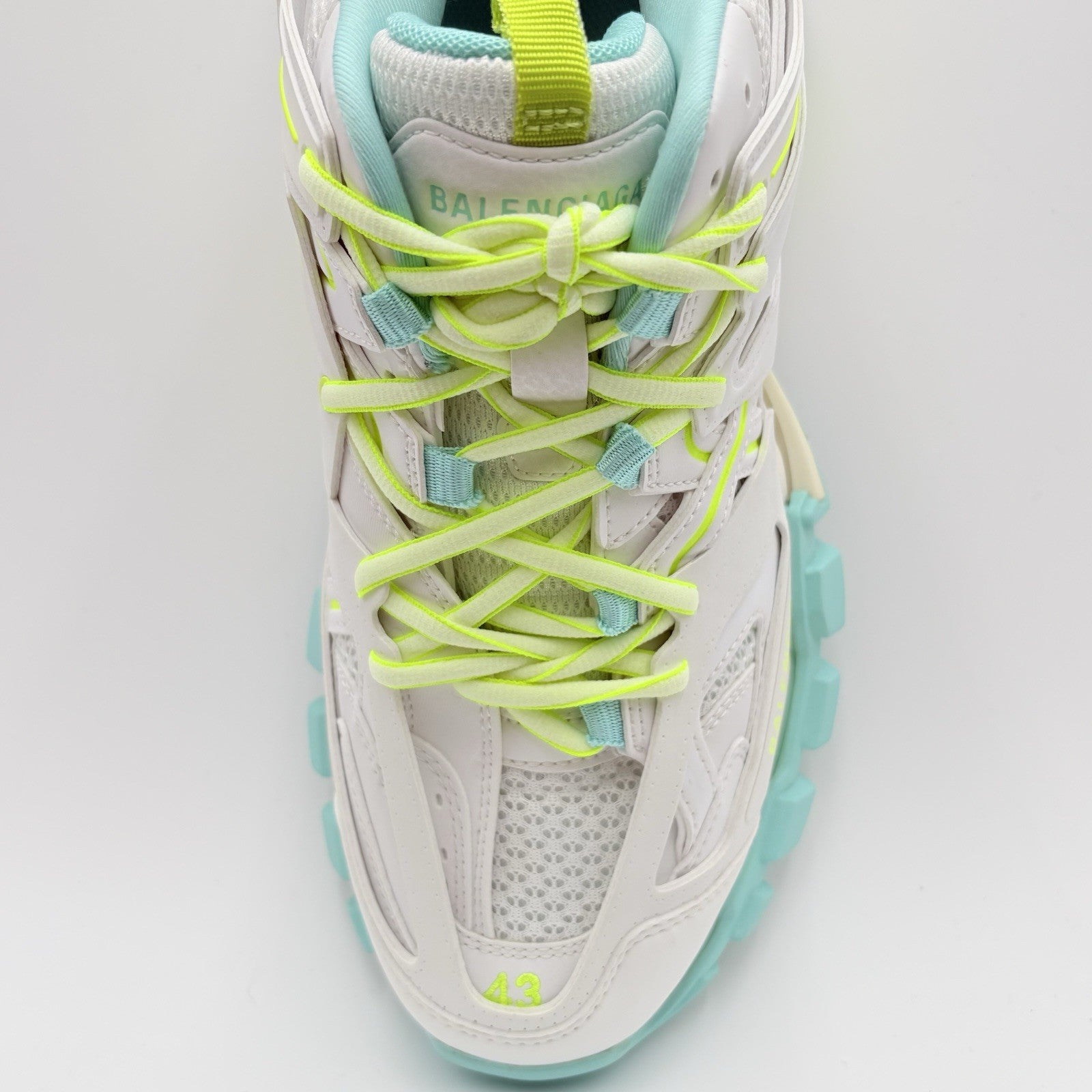 Size 43 (10 US) - Balenciaga Track ' White Yellow Blue ' | BRAND NEW!