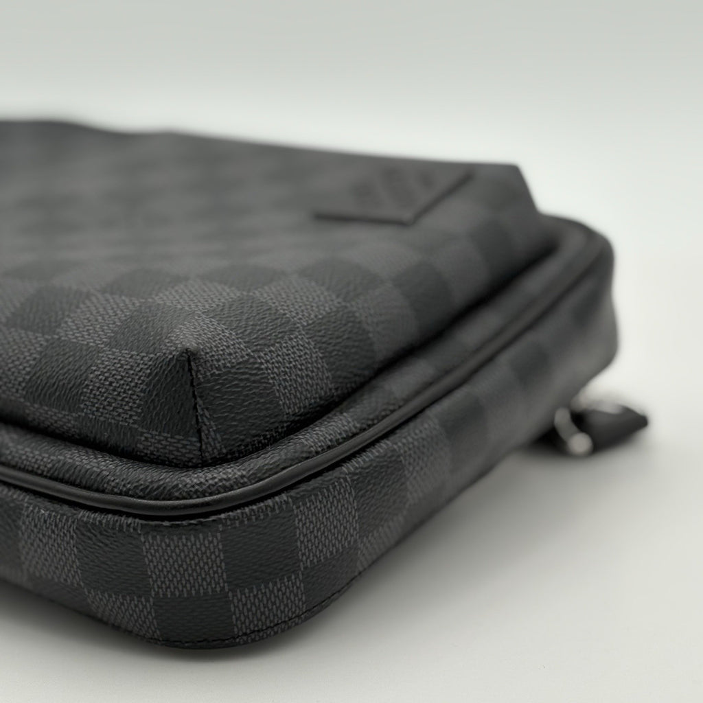 Louis Vuitton Sling Bag Damier Graphite Canvas ' Black ' | SUPER CLEAN!