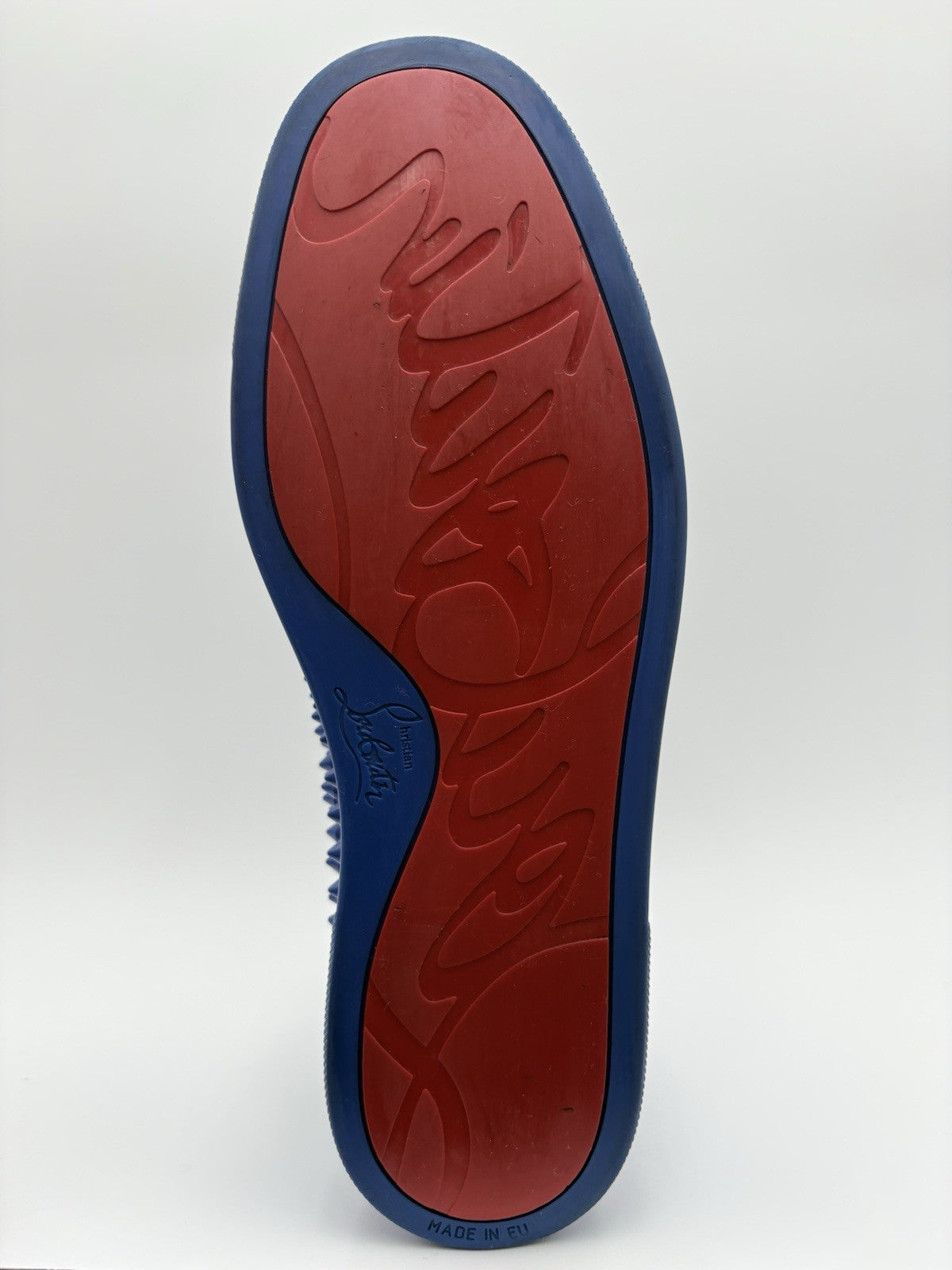 Size 41 (8 US) - Christian Louboutin High Spikes  ' Blue ' | SUPER CLEAN!