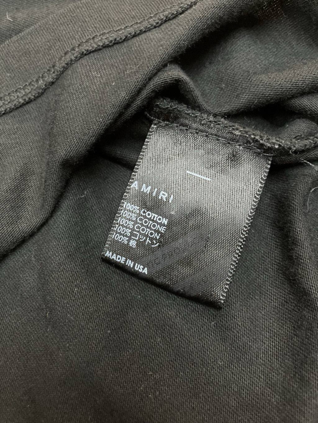 Size Small - Amiri Collegiate Logo Tee ' Black ' | GOOD CONDITION!