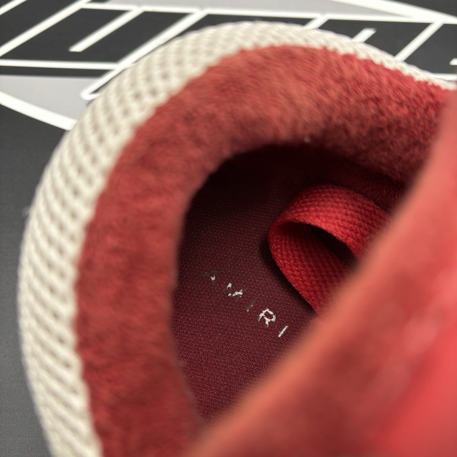 Size 42 (9 US) Amiri MA-1 ' White, Red ' | GOOD CONDITION!