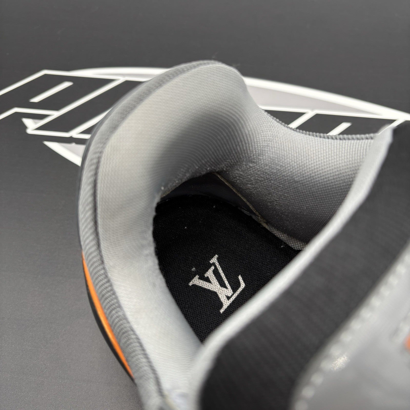 Size 10 LV (11-11.5 US) - Louis Vuitton Maxi ' Black, Orange ' | SUPER CLEAN!