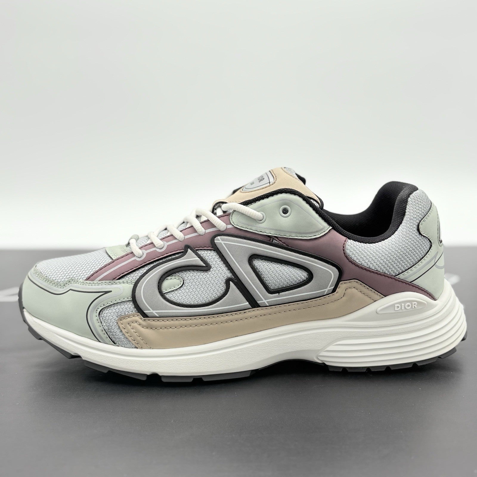 Size 45 (12 US) - Dior B30 Reflective Sneaker ' Light Green Purple ' | EXCELLENT