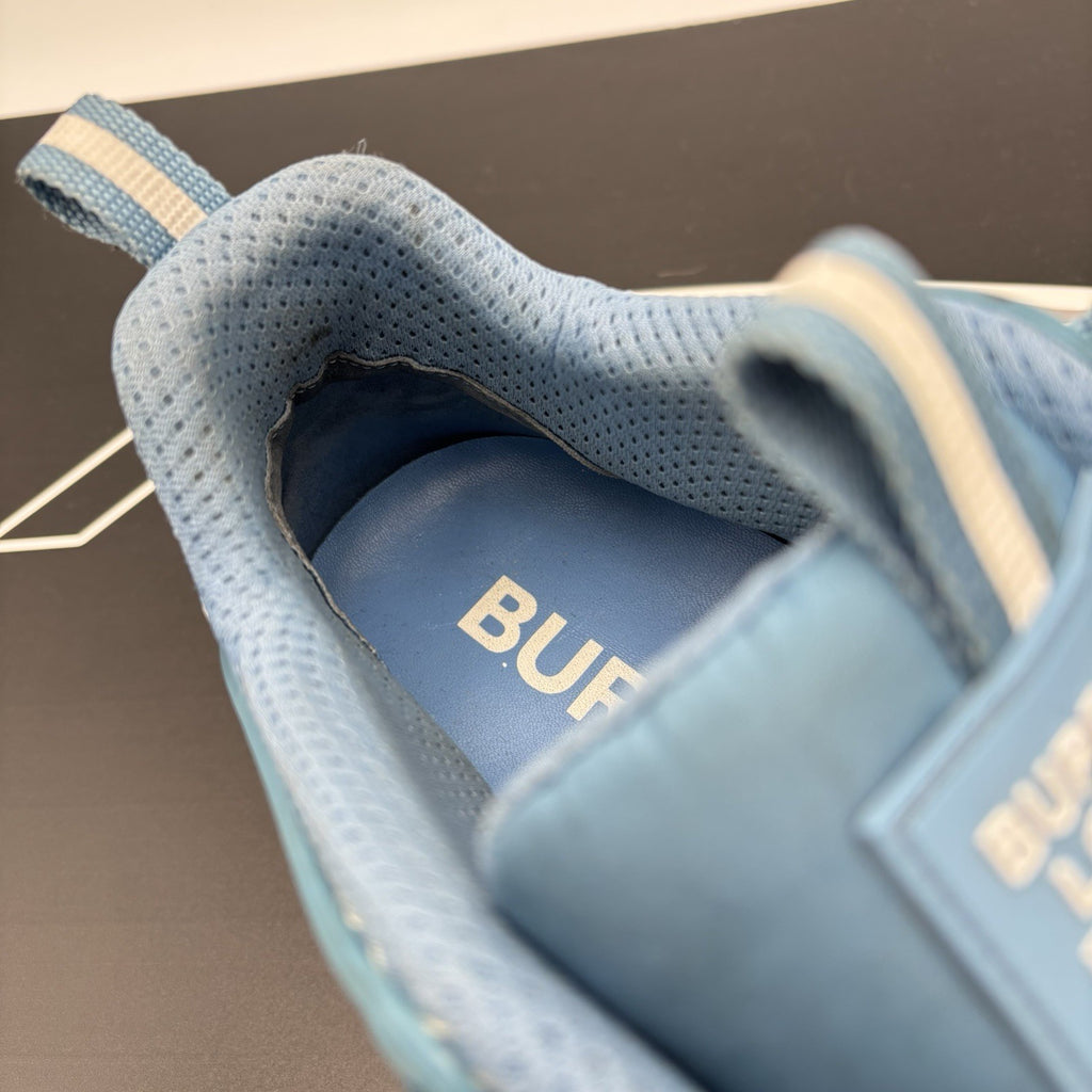 Size 45 EU (12 US) - Burberry Arthur ‘ Blue ‘ Low-Top Sneakers Monogram | GREAT!