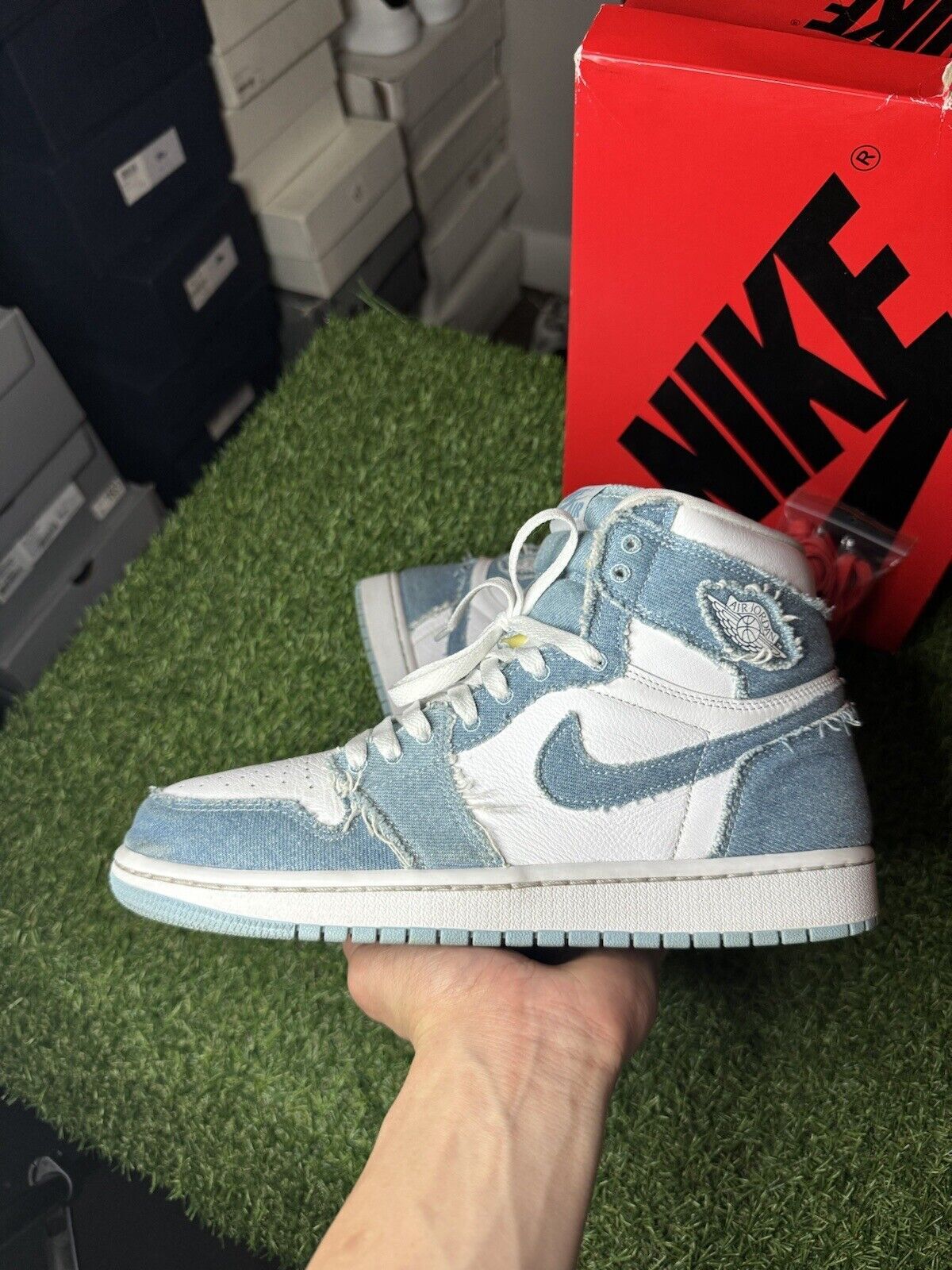 Size 10.5 W (9 M) - Air Jordan 1 Retro High OG ' Denim ’ | GOOD CONDITION
