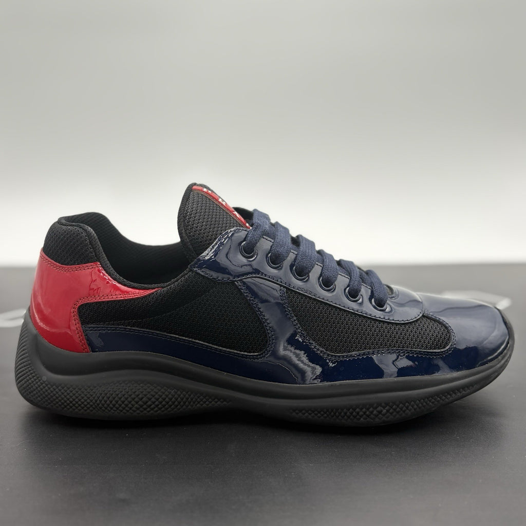 Size 9.5 UK (10.5 US) Prada Americas Cup ' Navy Red ' | EXCELLENT!