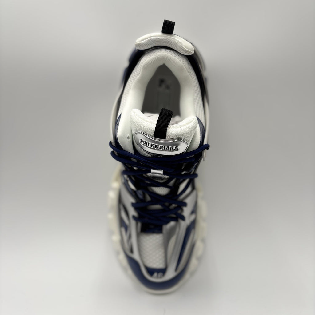 Size 46 (13 US) - Balenciaga Track LED Sneaker ' Silver Navy ' | BRAND NEW!