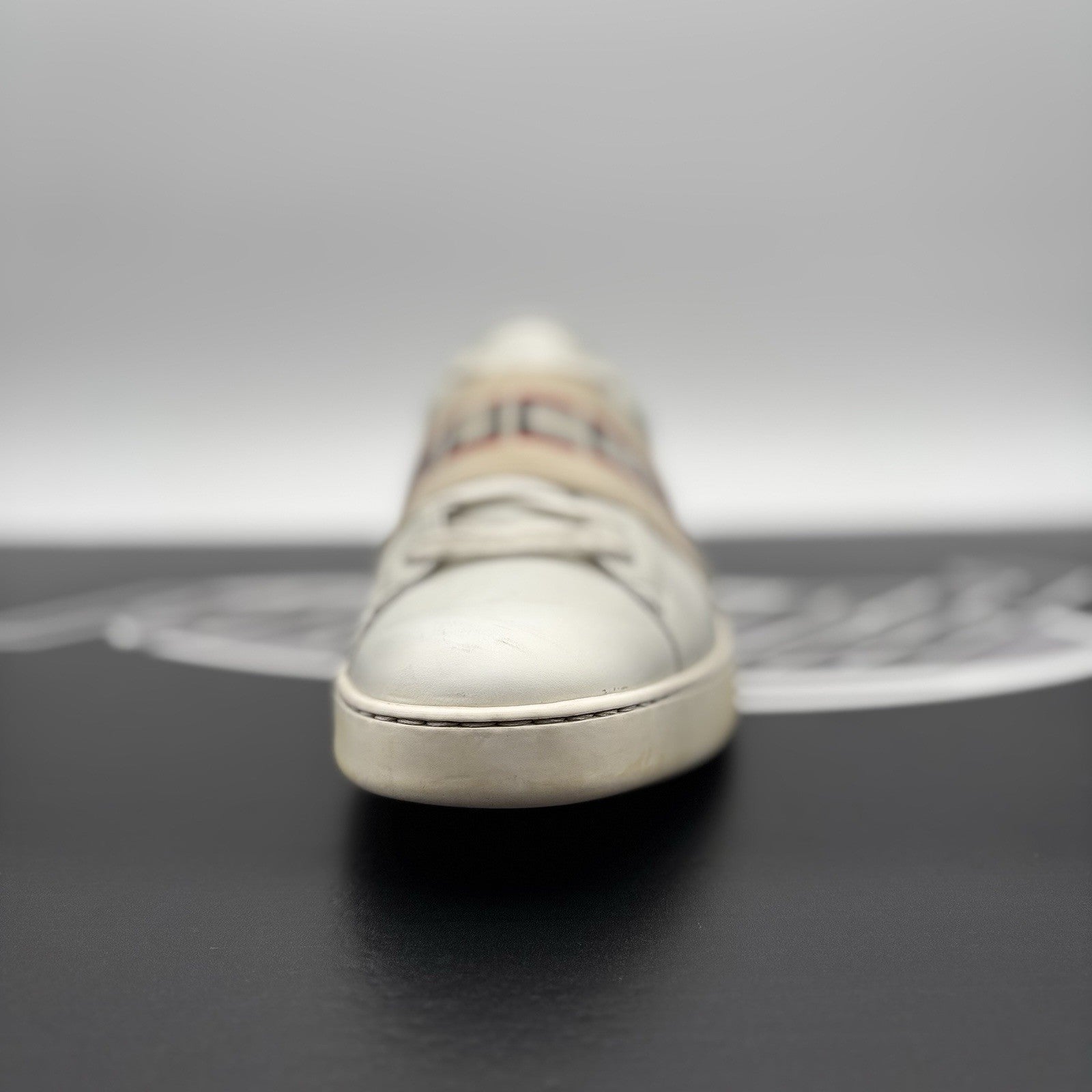 Size 11 G (11.5 US) - Gucci Ace Gucci Stripe ‘ White, Red ‘