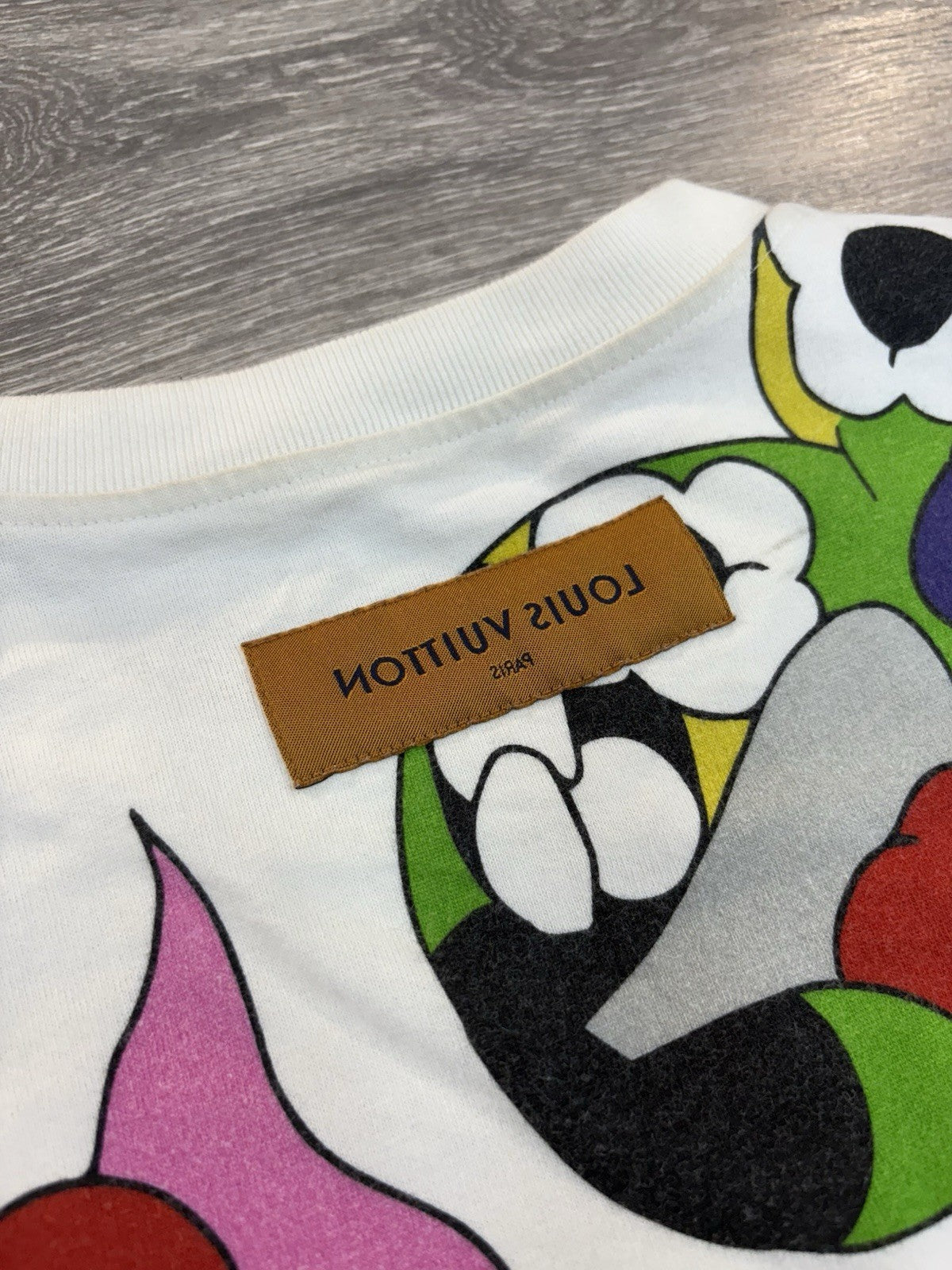 Size Small - Louis Vuitton Cartoon Short Sleeve T-Shirt ' White ' | EXCELLENT!
