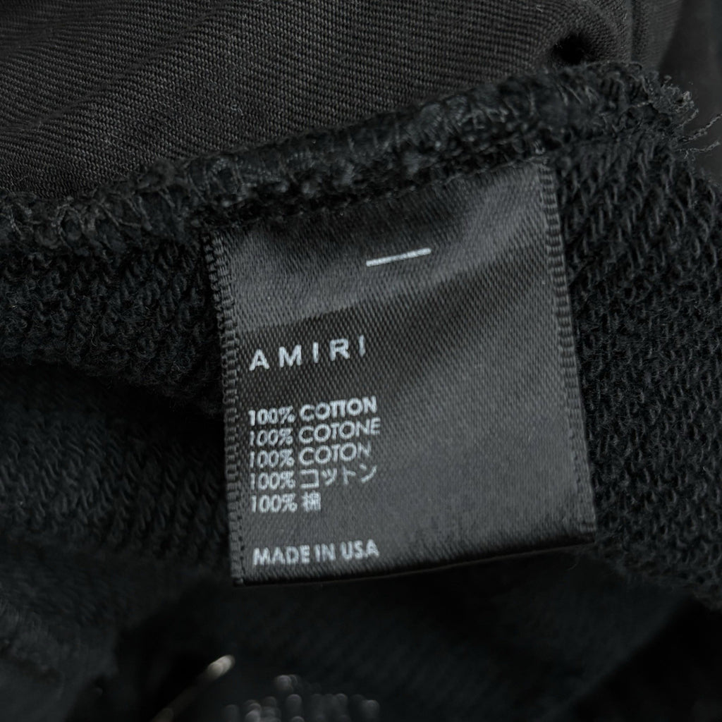 Size Small - Amiri Core Logo Paint Drip Sweatpants ' Black ' | SUPER CLEAN!