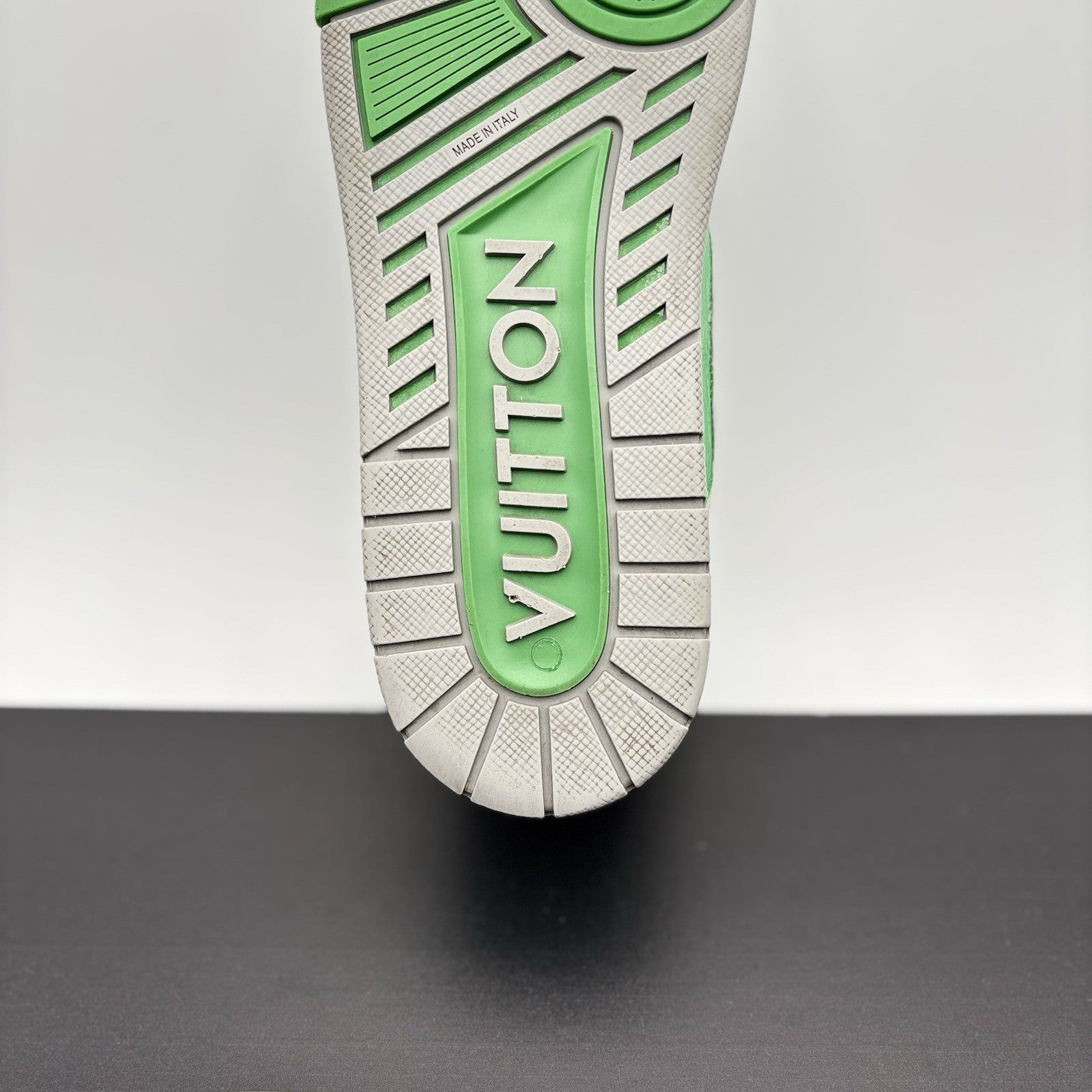 Size 10 LV (11-11.5 US) - Louis Vuitton Trainer ' Green Grey' | GOOD CONDITION!