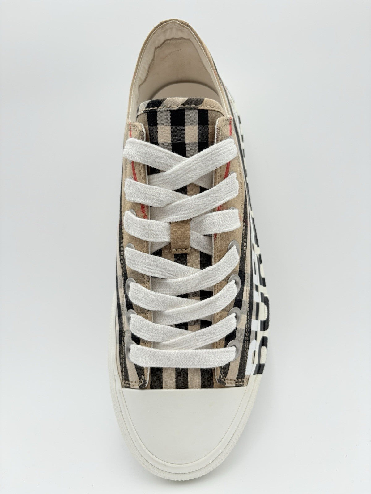 Size 40 (7 US) Burberry Logo Print Sneaker ' Vintage Check ' | GREAT CONDITION!